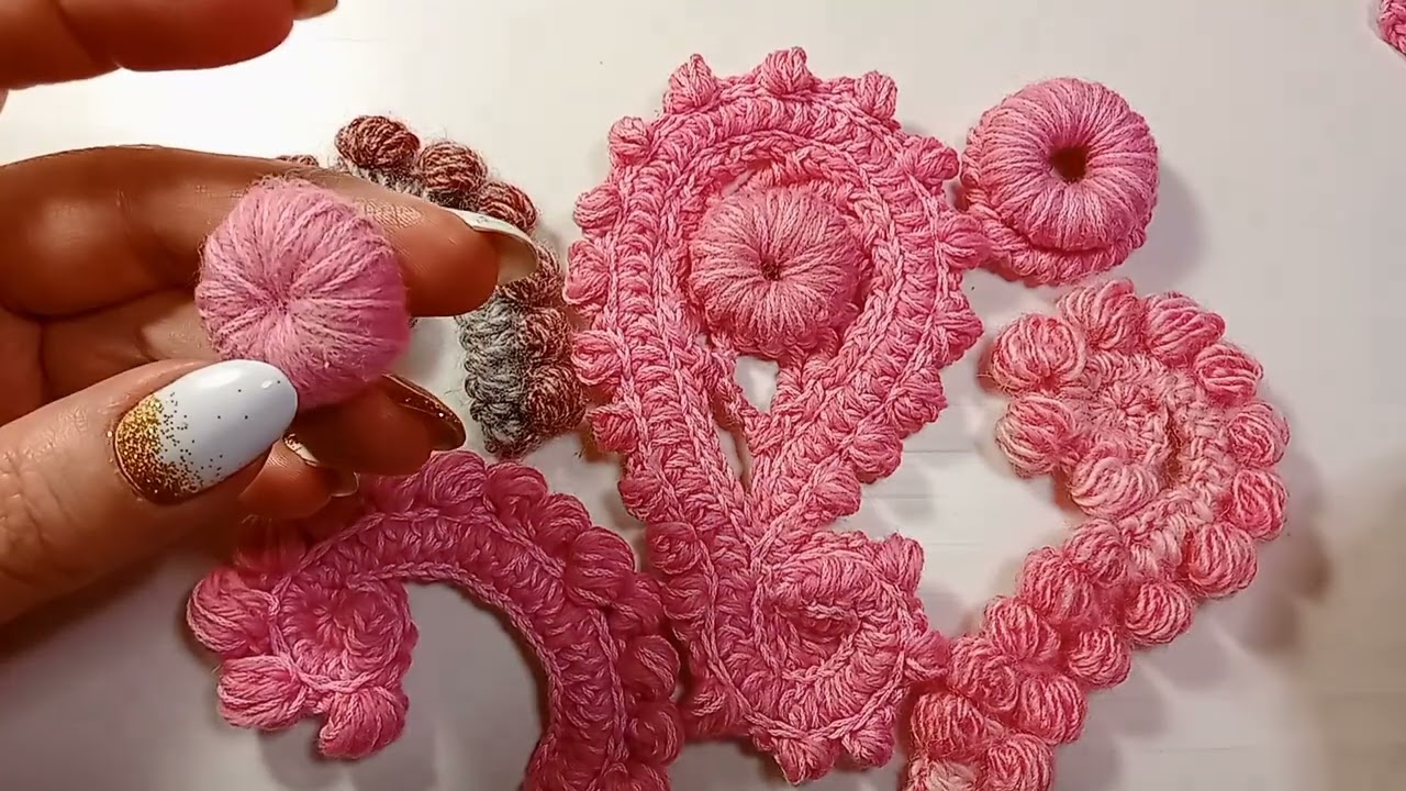 ✨✨✨ 💞 Украшение вязанного (спицами) пальто мотивами ирландского кружева 💞 ✨✨✨ (6 часть)