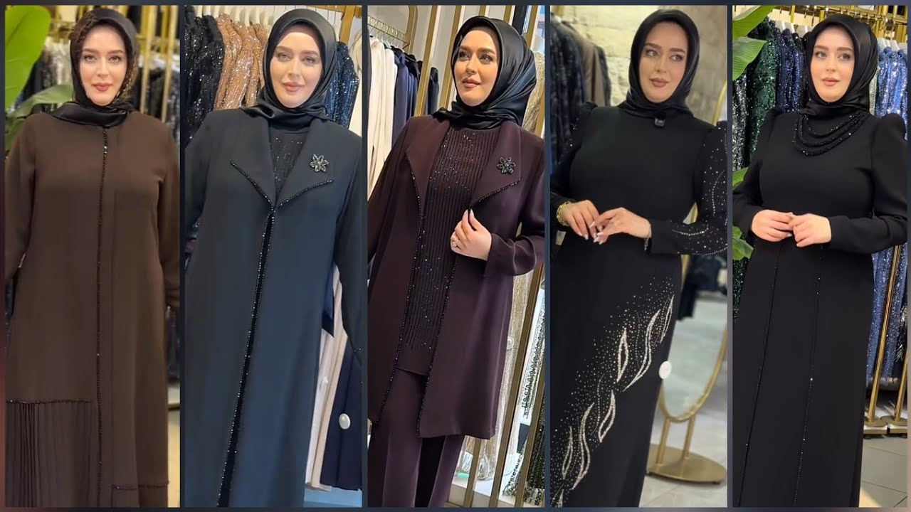 Muhteşem Koleksiyon Tesettür Ferace Elbise Modelleri ♥️  Hijab Style Abaya Dresses  