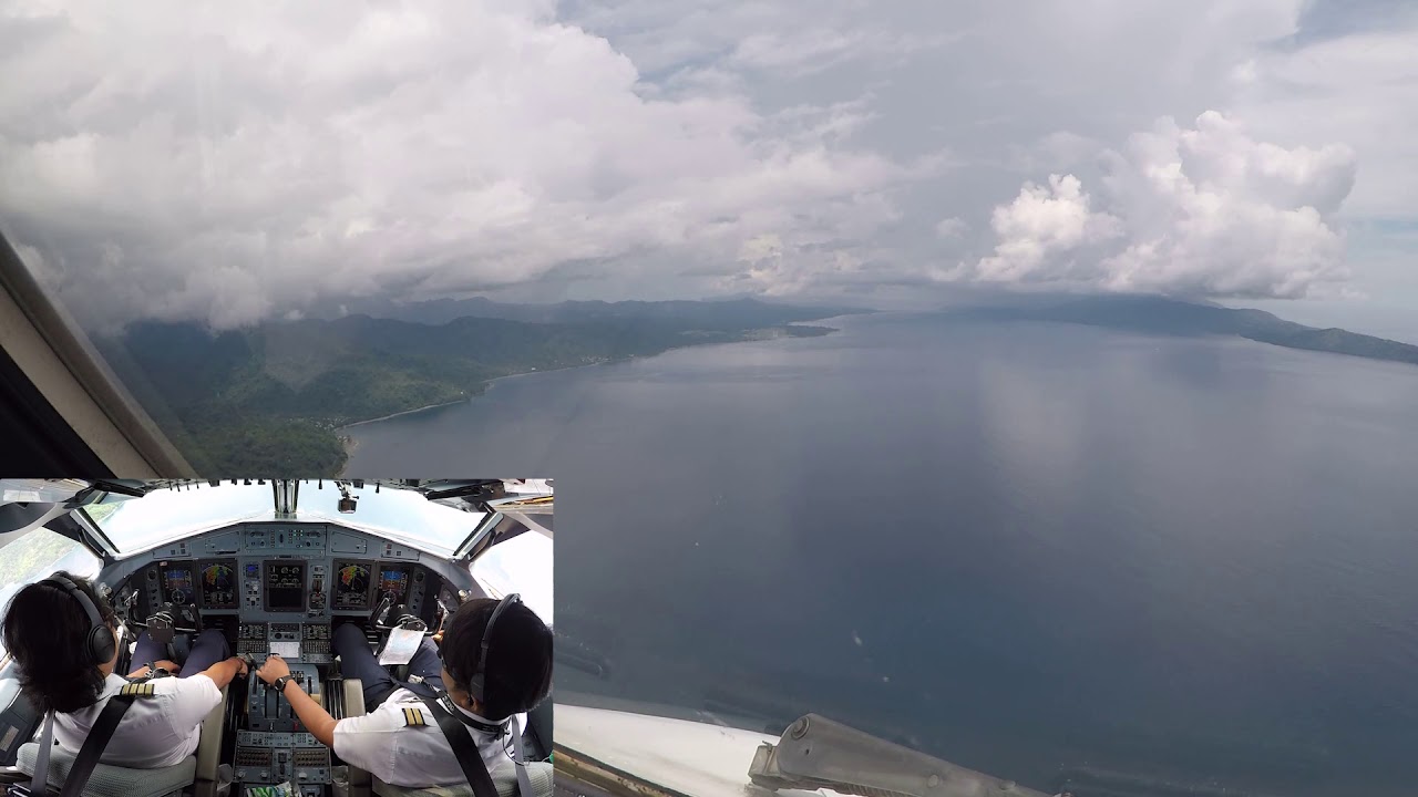 Cockpit View | Landing | Pattimura Airport Ambon Maluku Indonesia AMQ WAPP