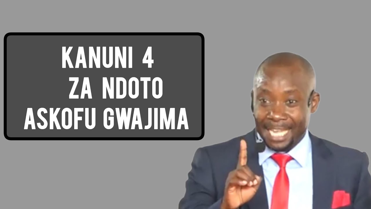 KANUNI 4 ZA NDOTO - ASKOFU GWAJIMA