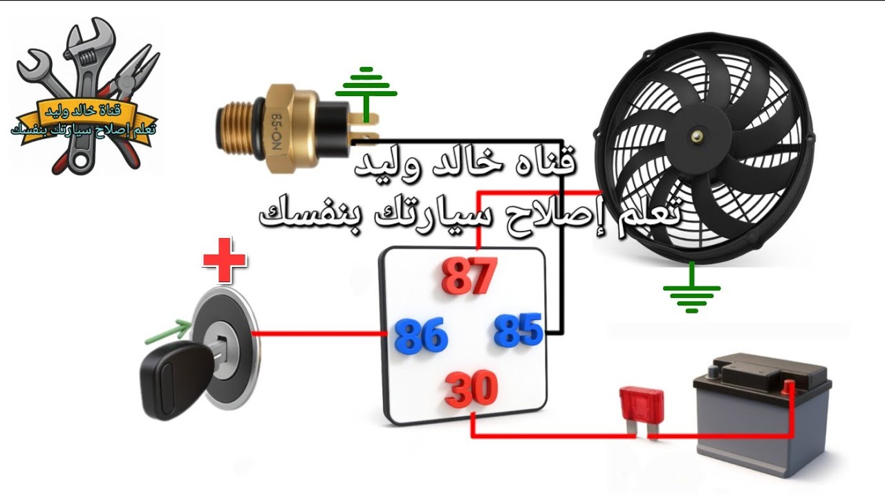 أفضل طرق تركيب مروحة للسيارة مع حساس الحرارة بسهولة وسرعة
