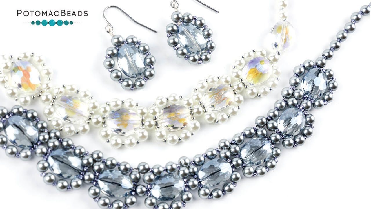 Simple Charm Necklace & Earrings- DIY Jewelry Making Tutorial by PotomacBeads