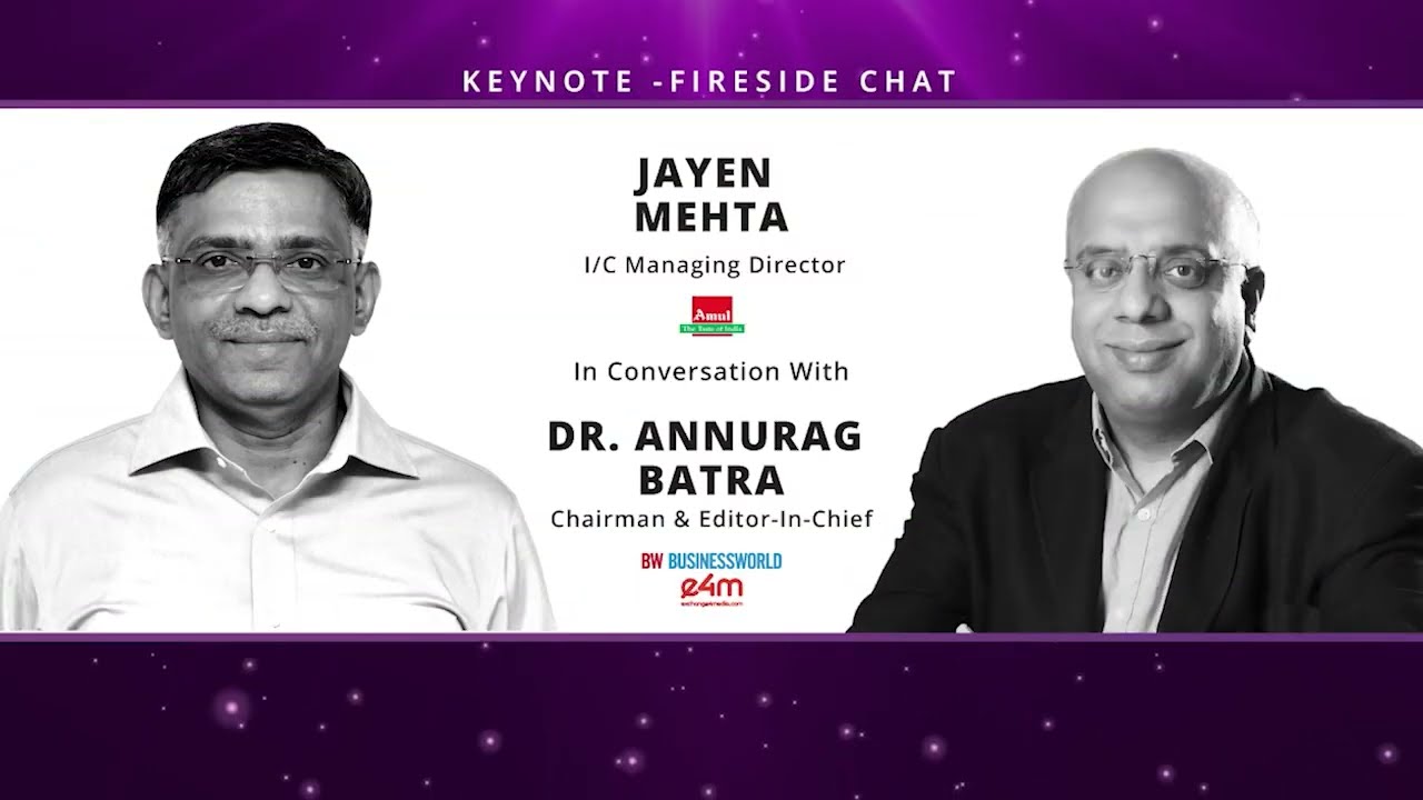 #e4mHealthAndWellness: Fireside Chat with Jayen Mehta, Amul in conversation with Dr Annurag Batra.