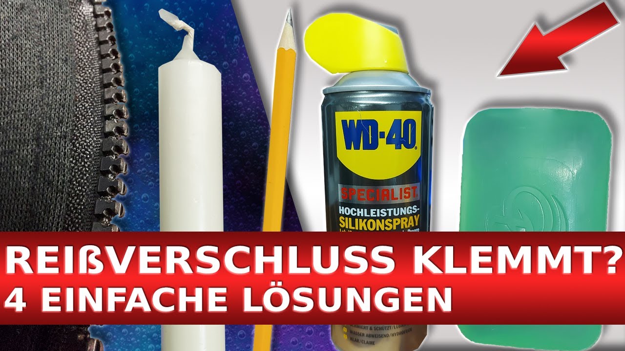 Rei&szlig;verschluss klemmt oder hakt?! 🆗 4 L&Ouml;SUNGEN um jeden Rei&szlig;verschluss einfach zu reparieren