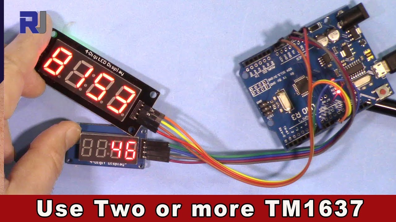 Использование нескольких 4-разрядных светодиодных дисплеев TM1637 с Arduino