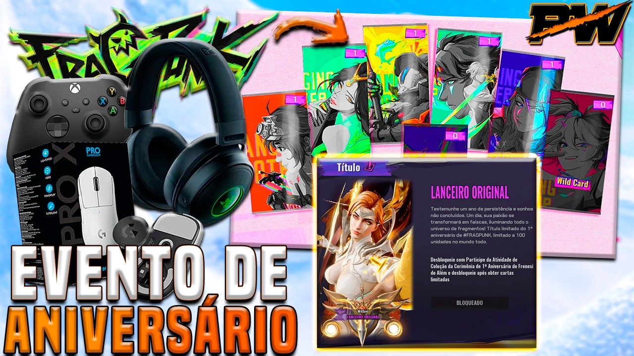 TÍTULO EXCLUSIVO pra 100 PLAYERS & RECOMPENSAS GRÁTIS (PERIFÉRICOS GAMER) em Novo EVENTO do FragPunk