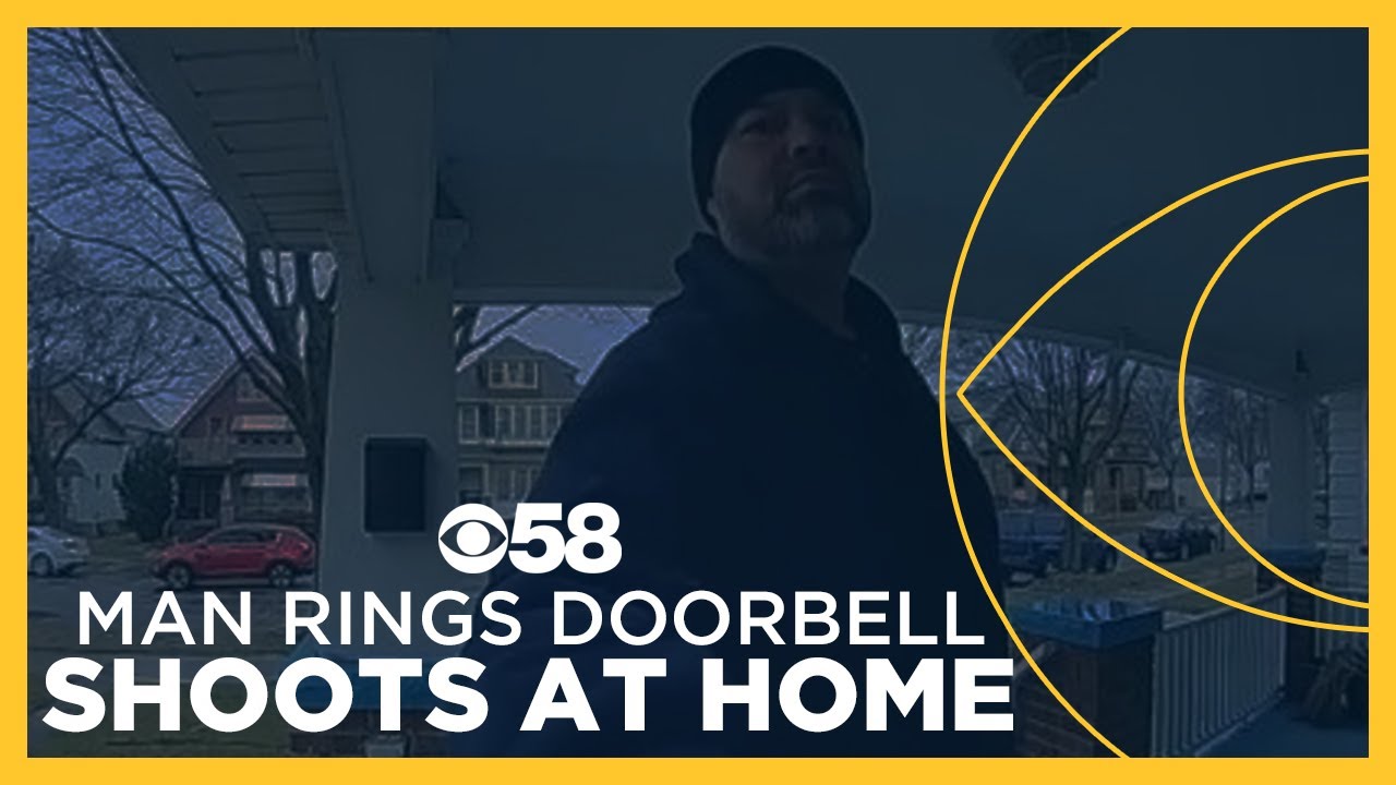Doorbell footage captures man shooting at home with mother, children inside; suspect arrested