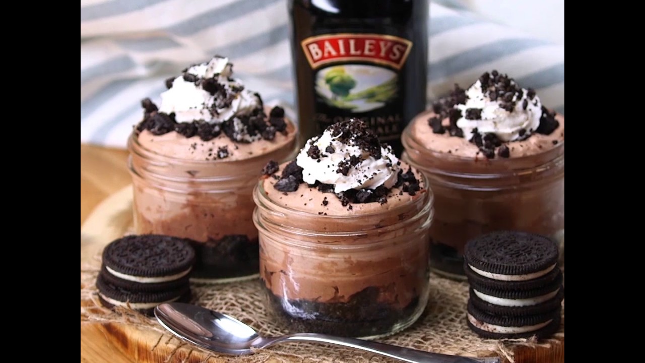 Mini Baileys Cheesecake Jars