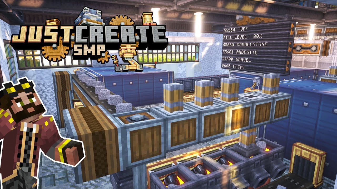 I built a TUFF FACTORY in Minecraft Create mod! [#15]