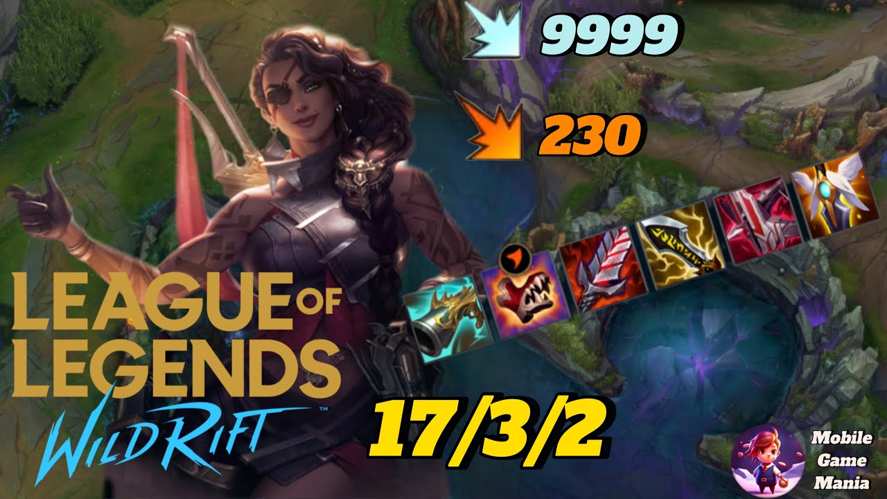WILD RIFT GAMEPLAY | SAMIRA STRIKES AGAIN | TRY THIS BUILD IN SEASON 12 FOR 9999 CRIT AND 230 HIT