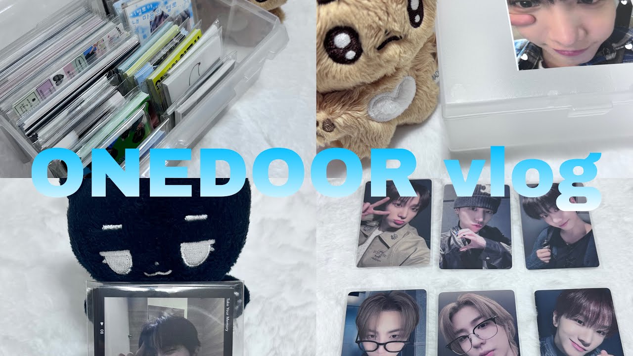 ONEDOOR vlog♩初めてのドムソンと中華トレカ開封🪽#onedoor #원도어 #手元動画 #ボネクド 