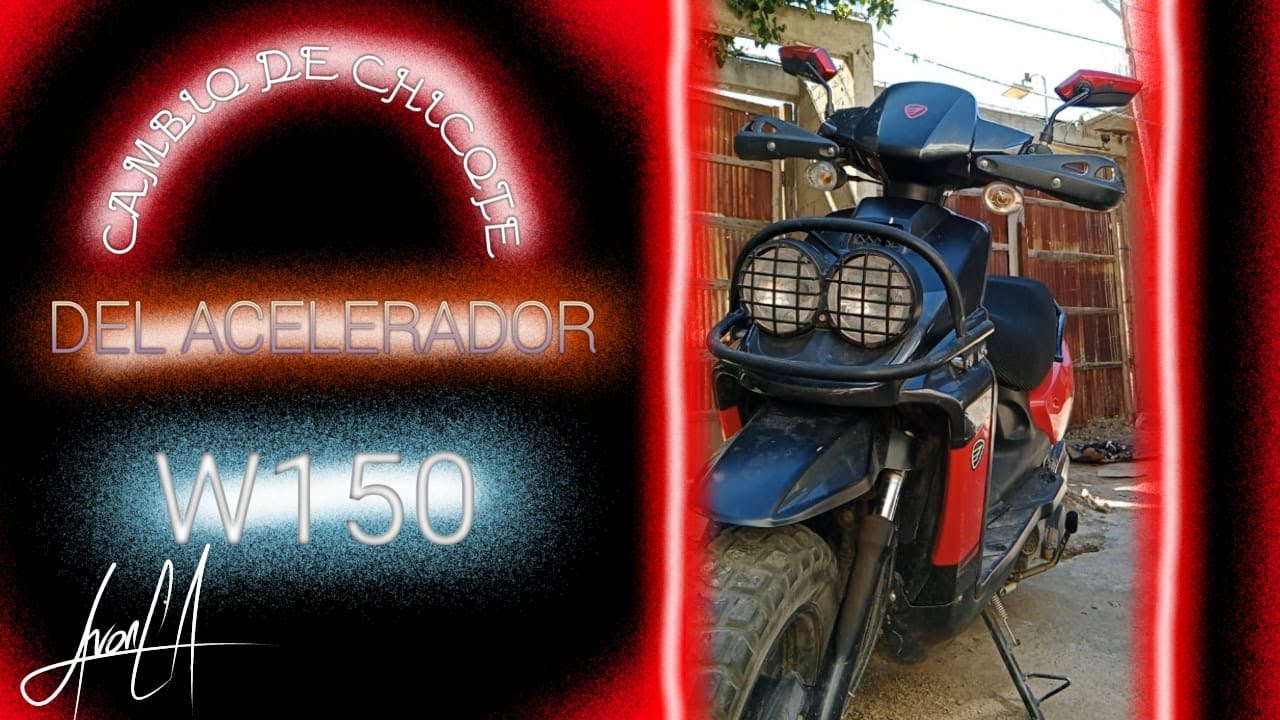 COMO CAMBIAR EL CHICOTE DEL ACELERADOR DE W150 | WS150 | ITALIKA | MOTONETA