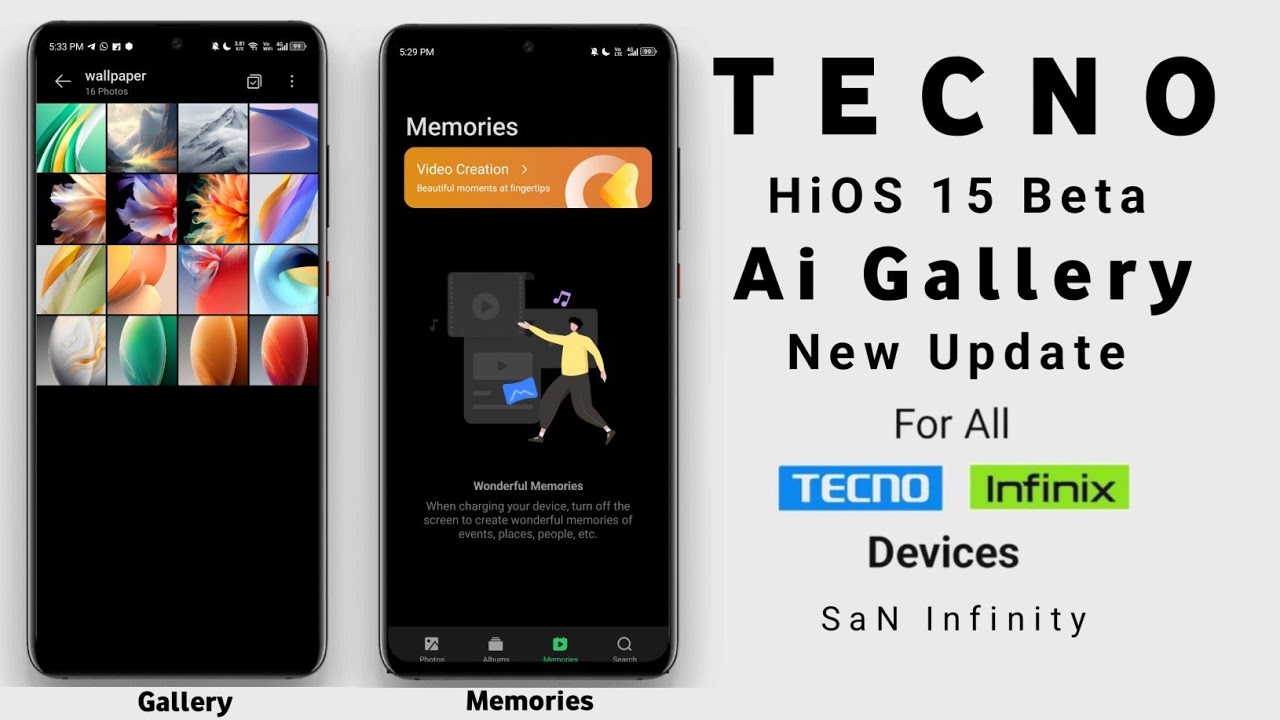 Ai Gallery HiOS 15 Beta App Update For All Tecno & Infinix Devices