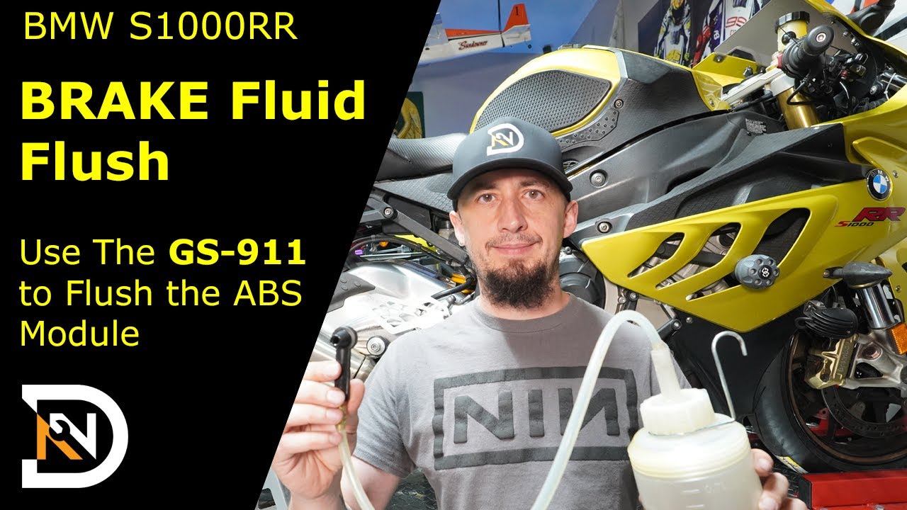 BMW S1000RR Brake Fluid Flush - How to Use the GS911 to Flush the Brake Fluid on a BMW Motorcycle