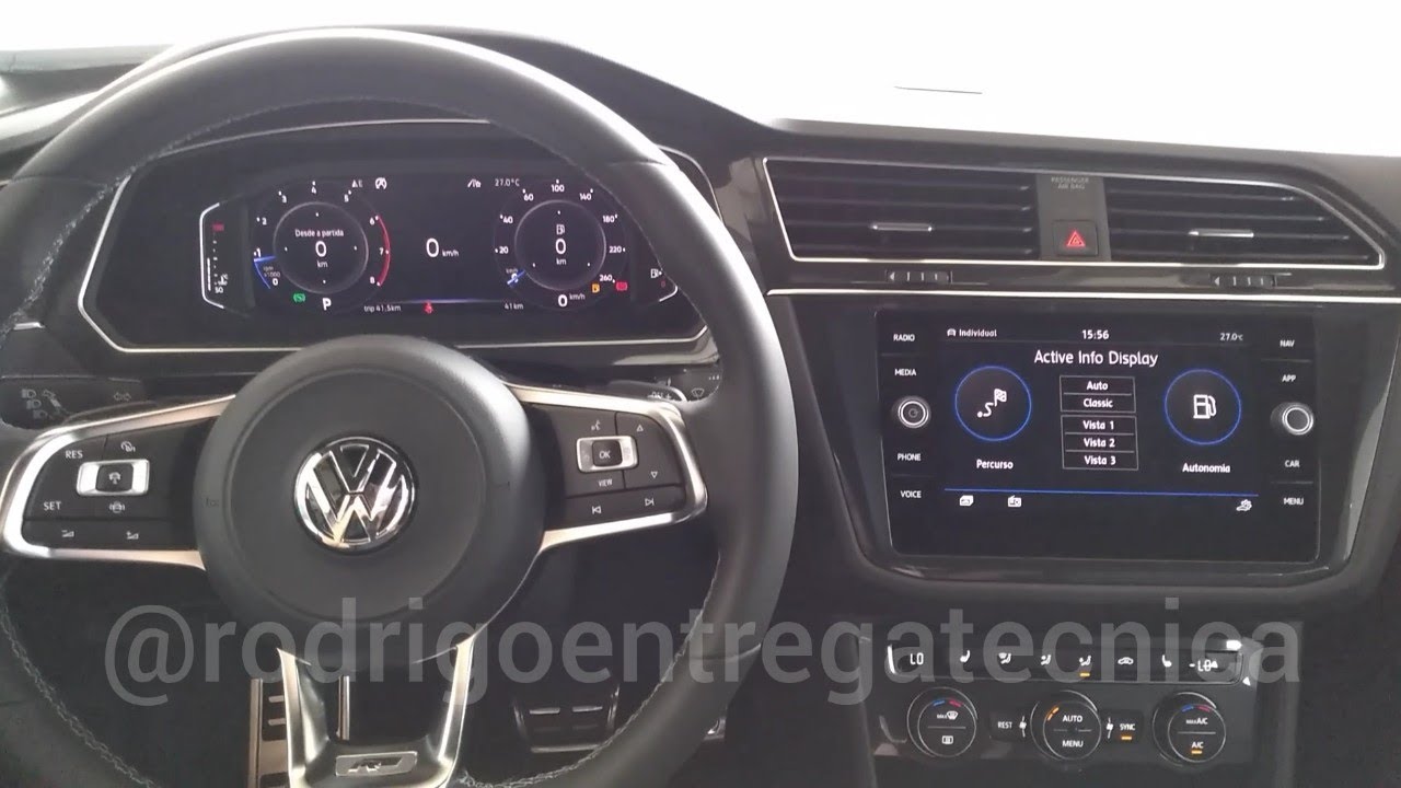 VW Tiguan Allspace R-Line 350TSI: Active Info Display e configurações | Rodrigo Entrega Técnica