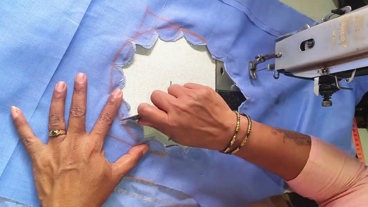 Simple cut work back boat blouse design 😍💥🔥/stitching tutorial /ಕಟ್ ವರ್ಕ್ ಬ್ಯಾಕ್ ಬೋಟ್ 🔥😻