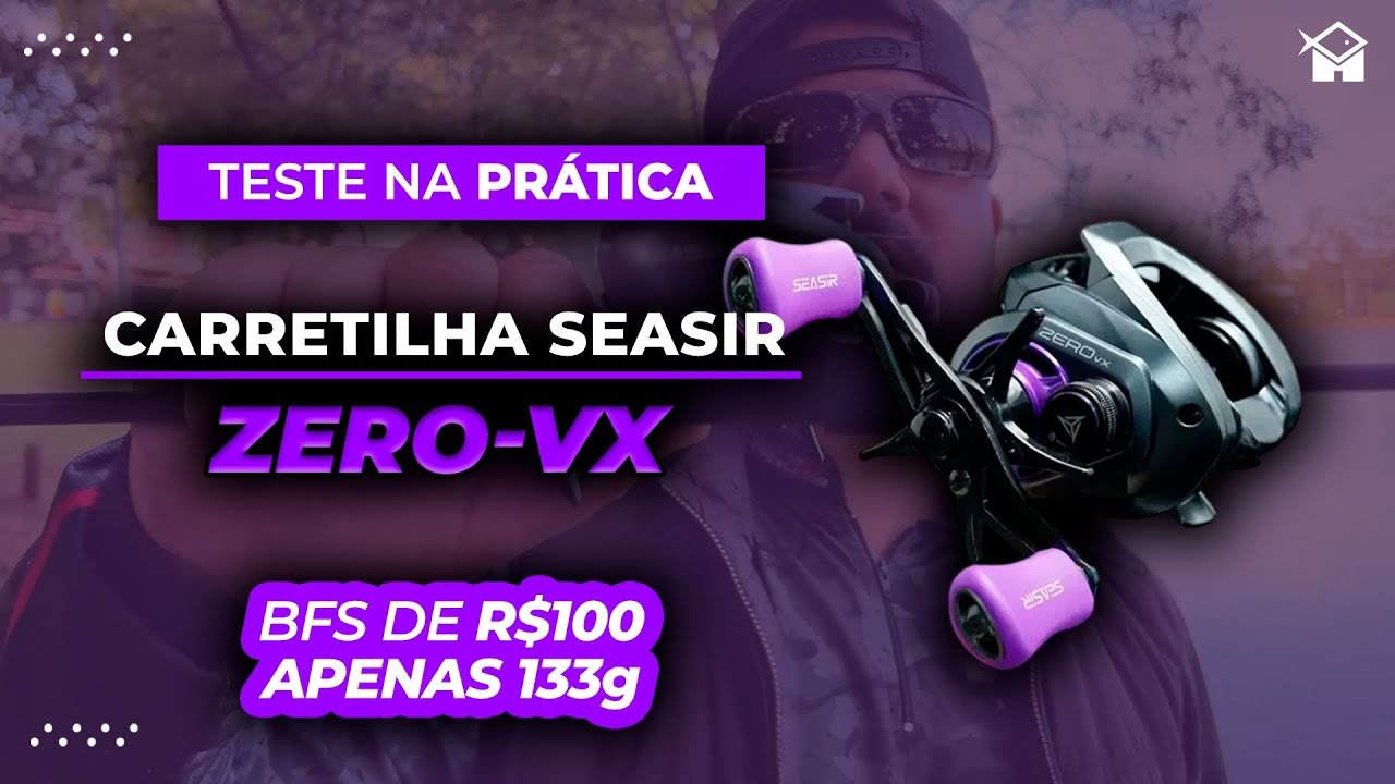 🎣 TESTAMOS a CARRETILHA ZERO-VX | Apenas 133g na faixa de 100 REAIS - Será que é boa?