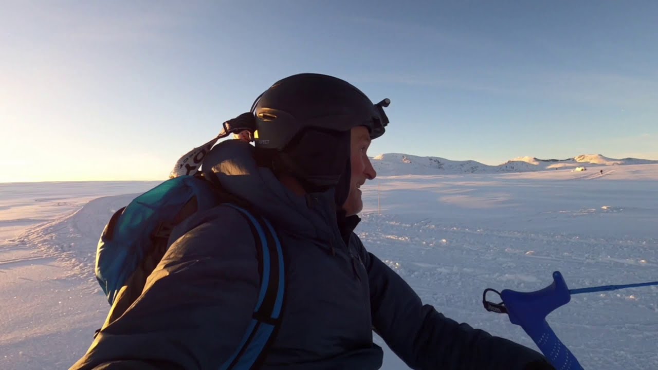 Vegard Ulvang snøkiter på valdresflya med Chrono V3 EXP fra Ozone - Fluid.no