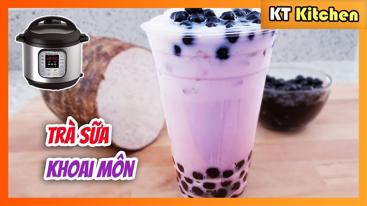 TRÀ SỮA KHOAI MÔN TRÂN CHÂU - INSTANT POT [ Công Thức Tiệm Trà Sữa ] TARO MILK TEA BOBA RECIPE