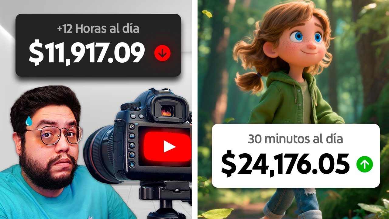 Cu&aacute;nto Paga YouTube Por Contenido Original VS IA en 30 d&iacute;as