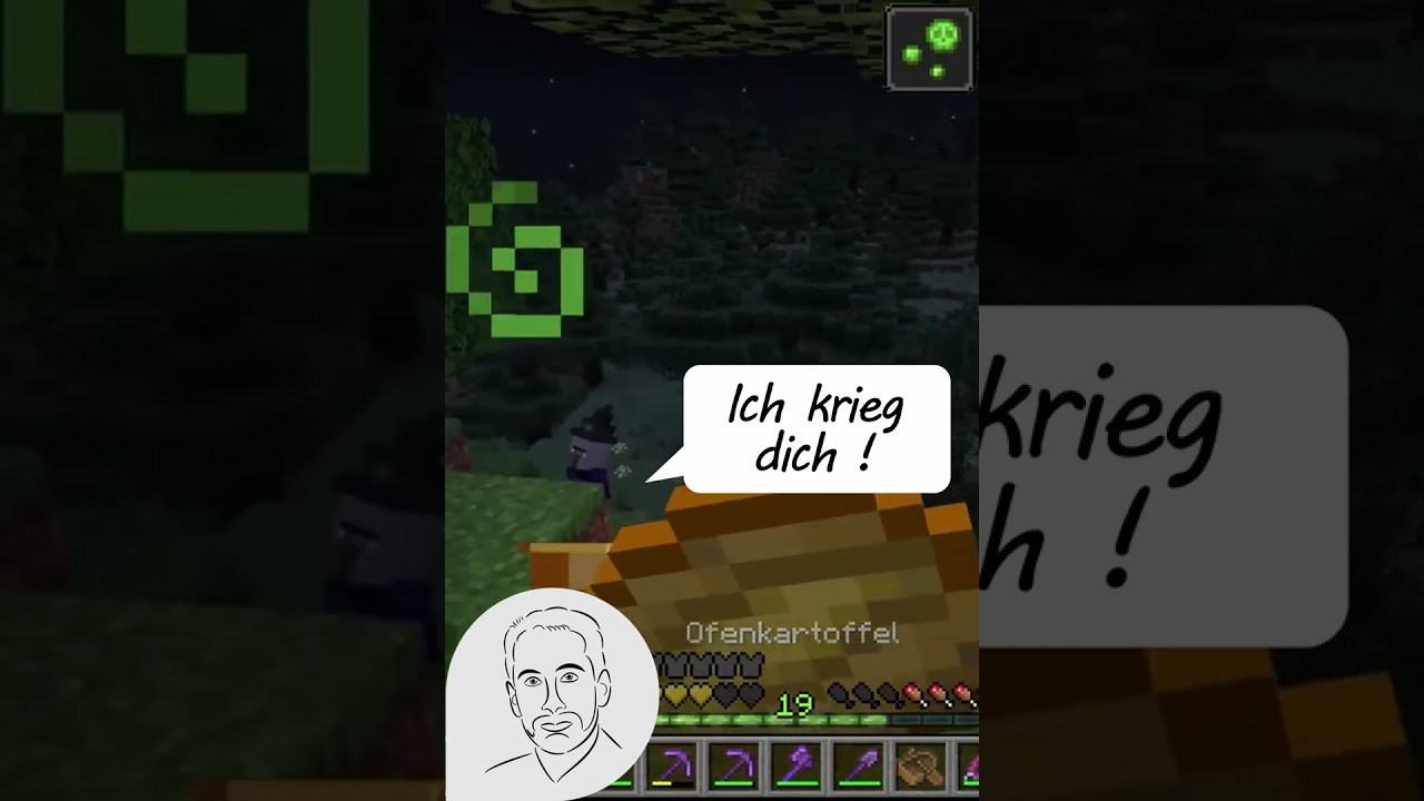 Hexe einfangen - So geht Minecraft #shorts #hexe #witch #einfangen
