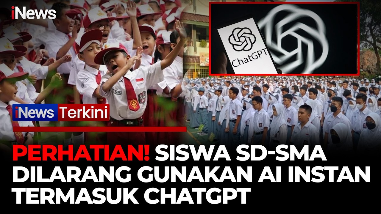 HEBOH! Siswa SD-SMA Bakal Dilarang Pakai AI Instan Seperti ChatGPT | iNews terkini 12/3