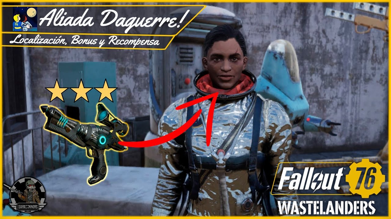 👩🏽‍🚀 ALIADA DAGUERRE + Blaster Alien Legendario | C.A.M.P | Fallout 76