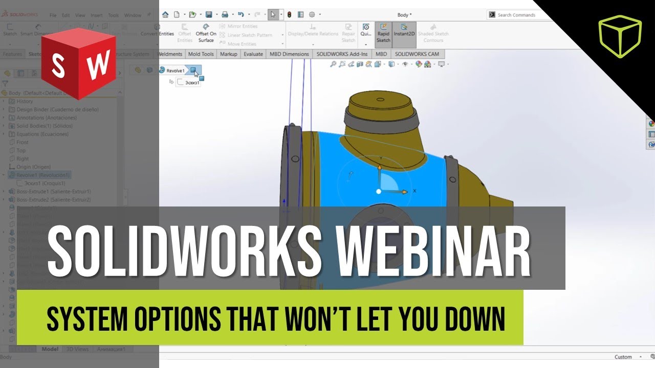 GoEngineer SOLIDWORKS Webinar - System Options That Won't Let You Down