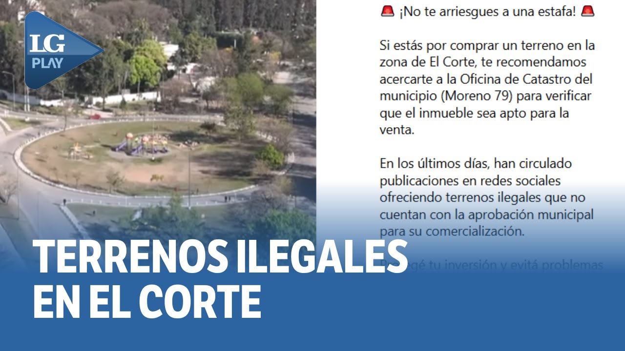 Venta ilegal de lotes en Yerba Buena: 