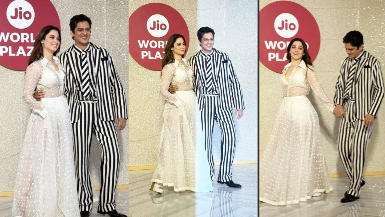 Tamanna Bhatia Holding Hand Of Vijay Verma At Jio World Plaza Opening ceremony in Mumbai