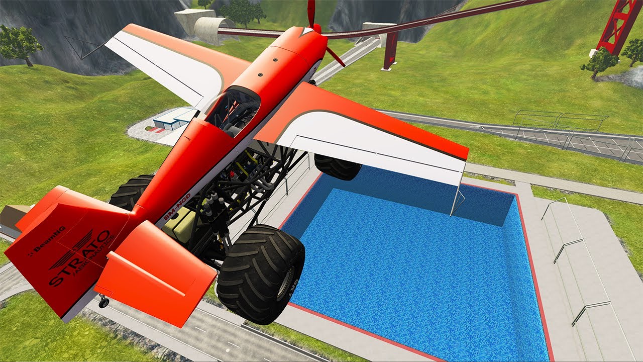 Top 100 Monster Truck vs Giant Pit Car Crashes & Destruction Part 1 – BeamNG.Drive