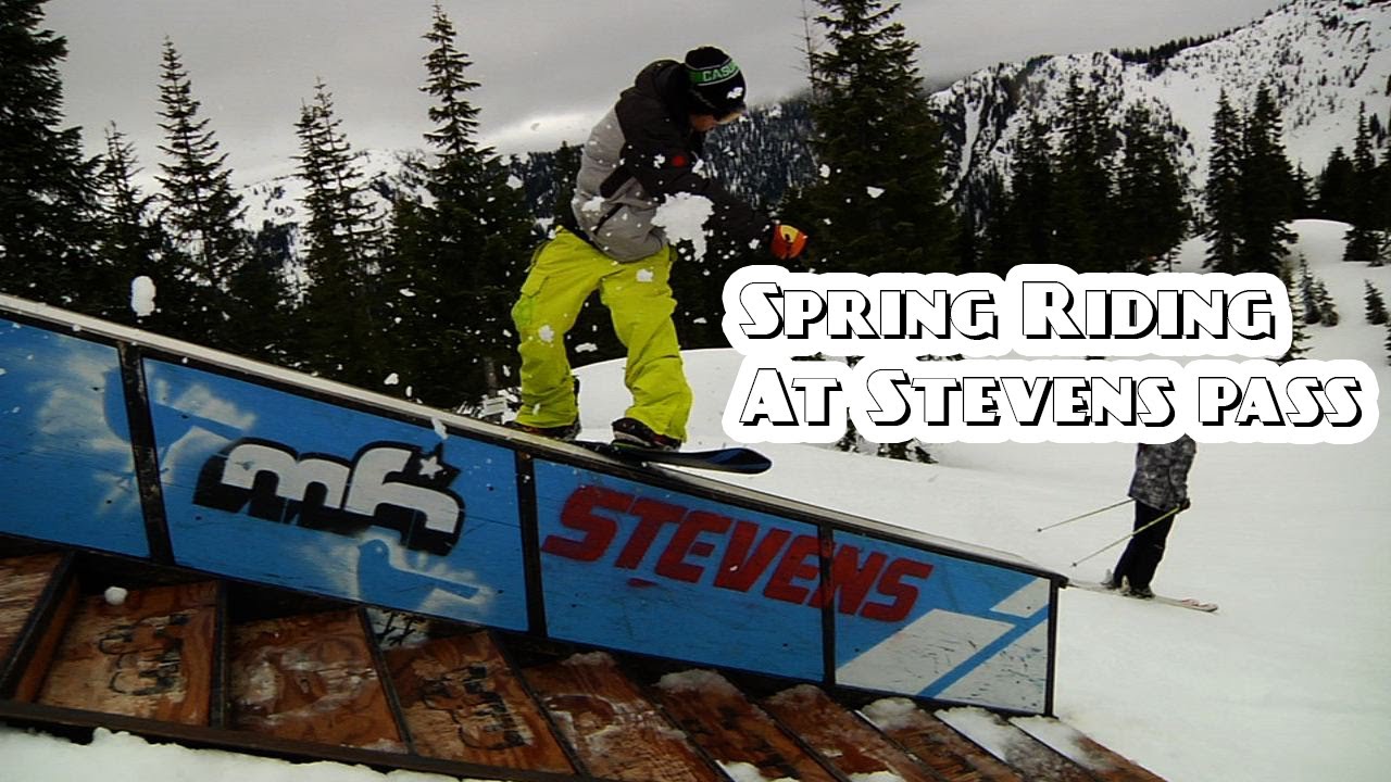 Stevens Pass Spring Snowboard Park Shred