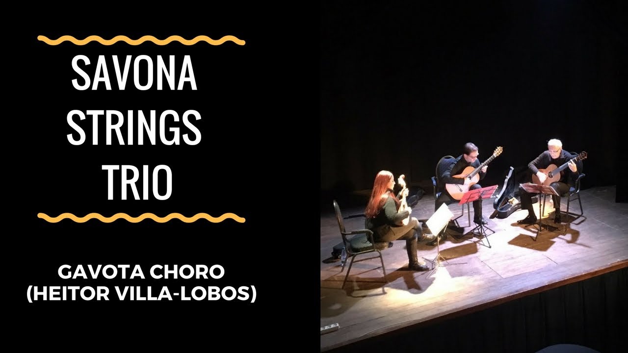 H. Villa Lobos: Gavota Choro - Savona Strings Trio, ITALY. Mandolin and Guitars