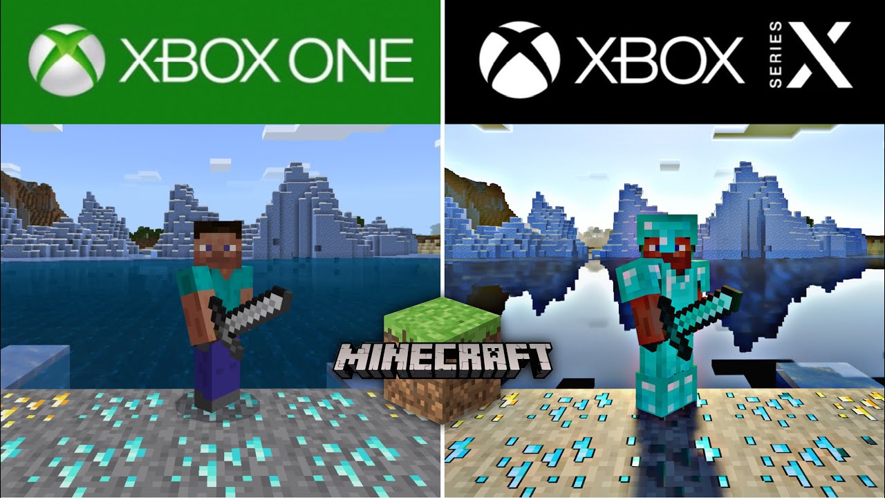 MINECRAFT | XBOX ONE VS XBOX SERIES X Graphics | Comparison (4K 120FPS)