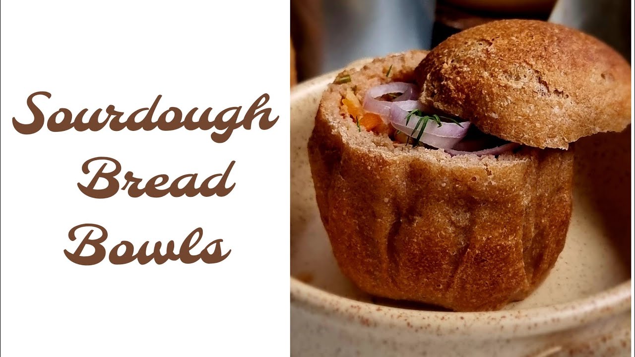 Emmer sourdough bread bowls | paine emmer cu maia