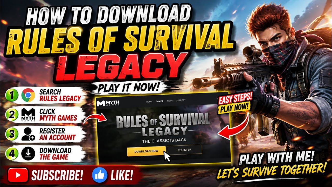 RULES OF SURVIVAL LEGACY - How To Download This Game!