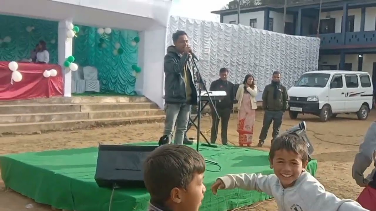 Good morning baieid by Lover Mawiong live performance at Nongkynrih Secondary School