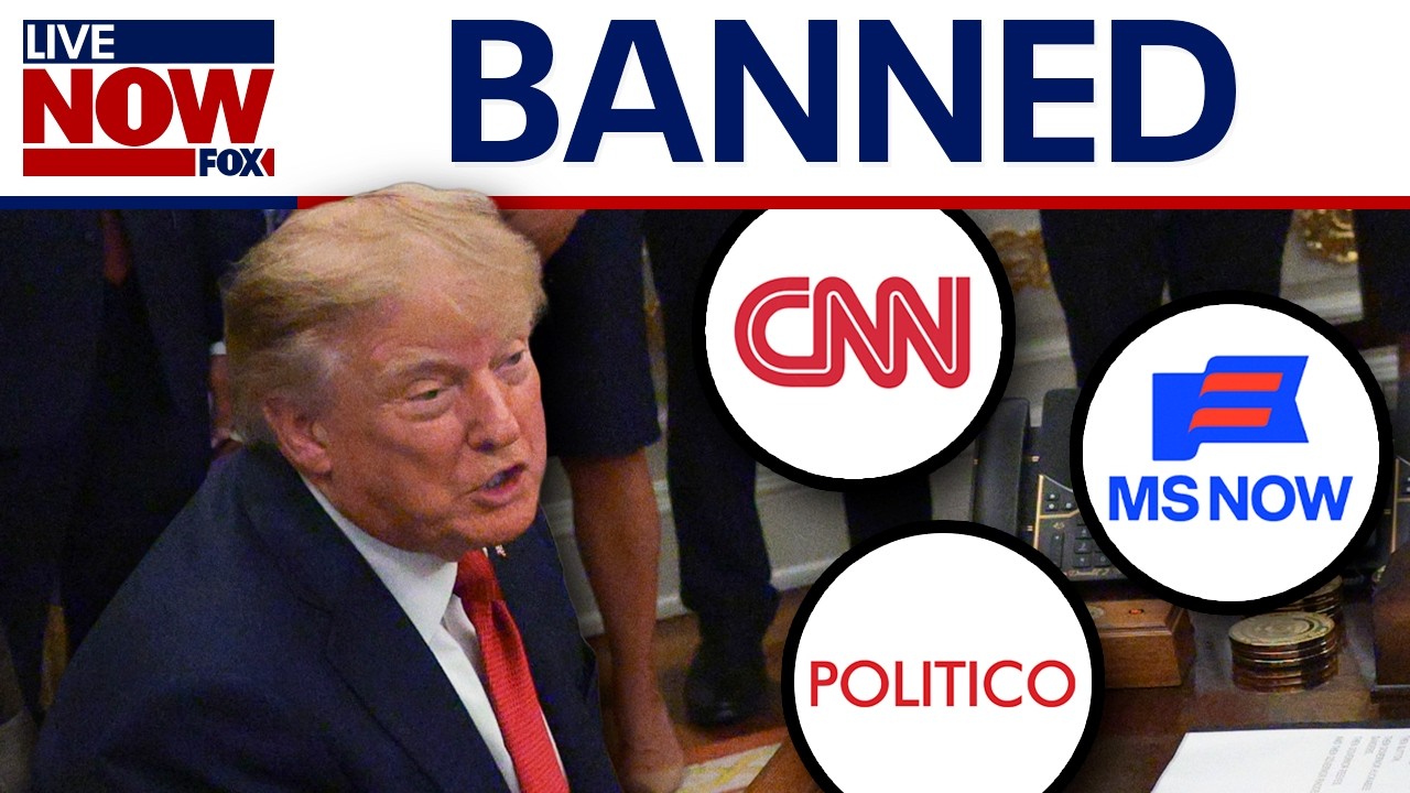 WATCH: Trump speaks to reporters after banning CNN, MSNOW & Politico from White House