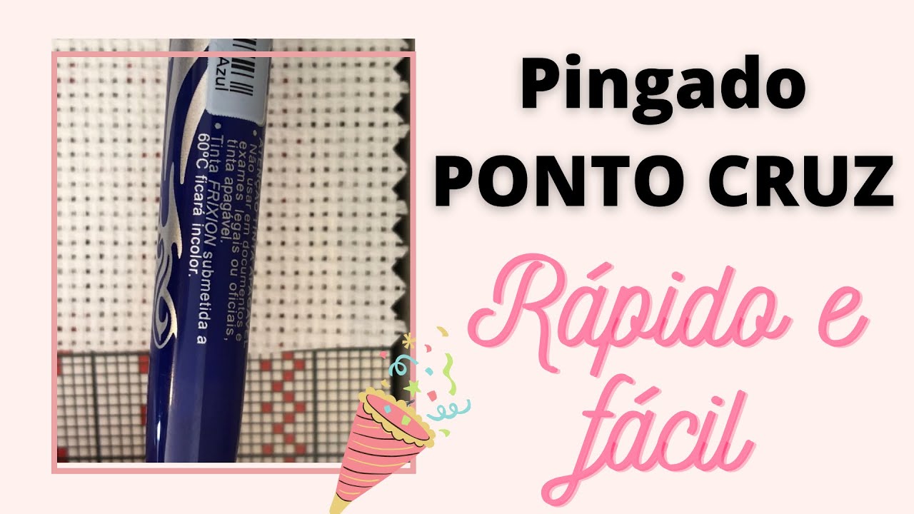 Técnica do Pingado Ponto Cruz | Como apagar e qual caneta usar