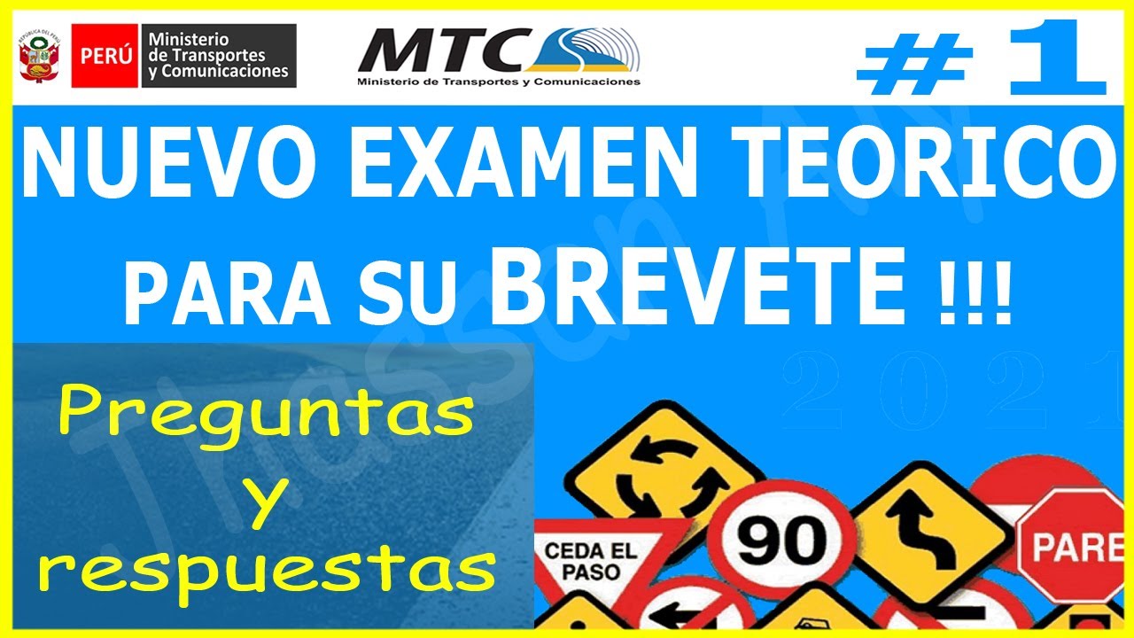 EXAMEN TEORICO DE CONDUCIR 🚘 # 1 preguntas y respuestas licencia de conducir A1 touring ✅