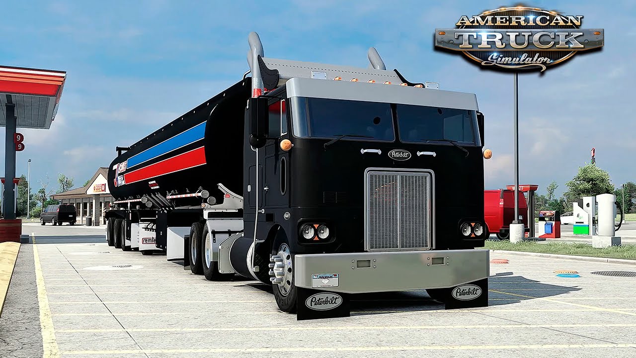AMERICAN TRUCK SIMULATOR 1.55  ★ PETERBILT 352 + REMTEC TANKER V1.5 ★