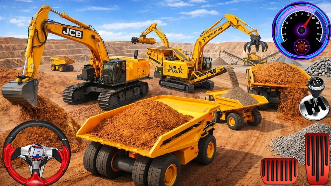 👷City Road Construction Simulator 3D 🚧 | Heavy Excavator & Truck - Android Gameplay