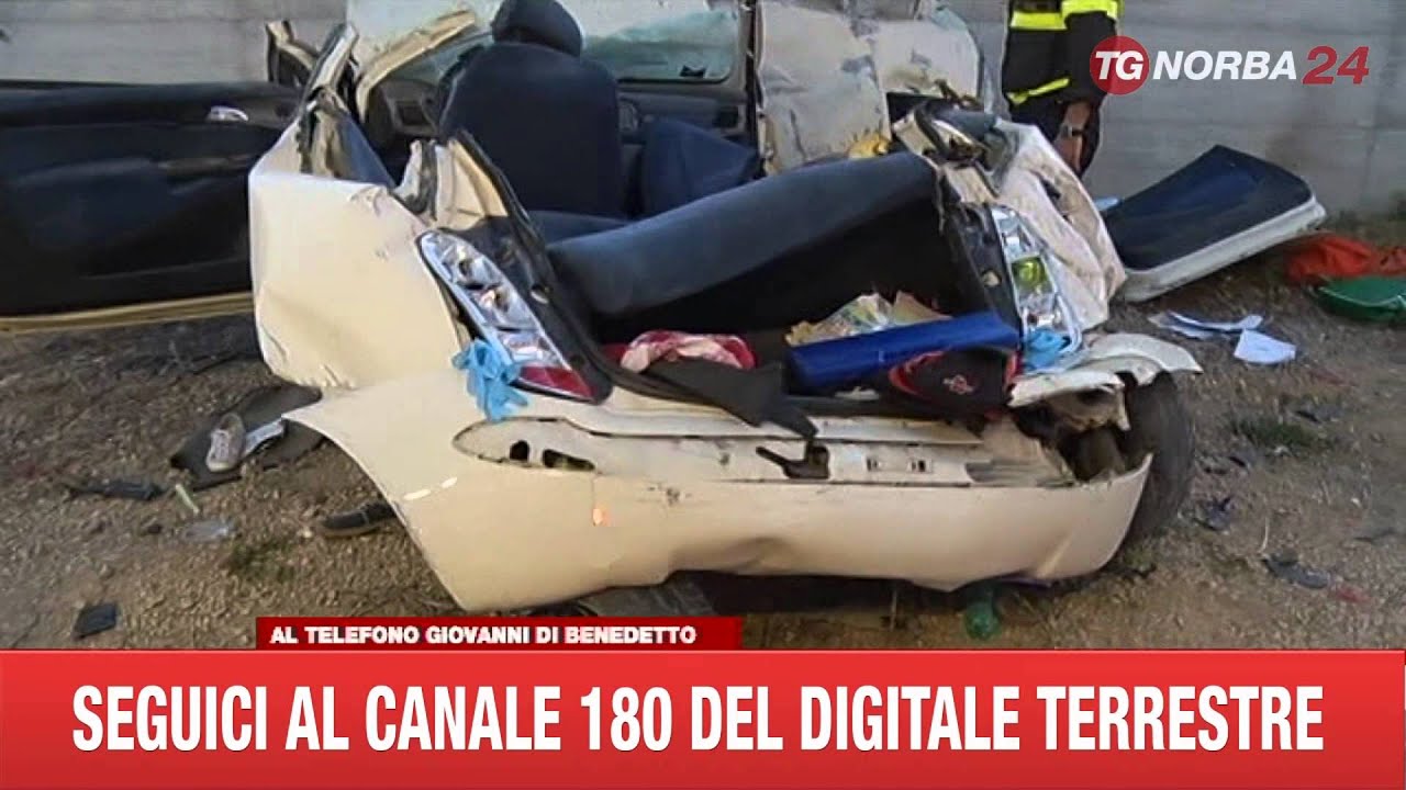 INCIDENTE MORTALE CANOSA DUE 19ENNI PERDONO LA VITA