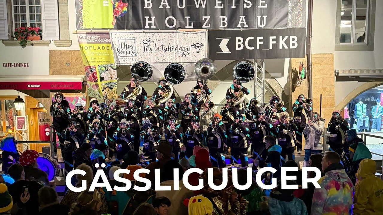Fastnacht Murten 25 Bühne Gässliguuger