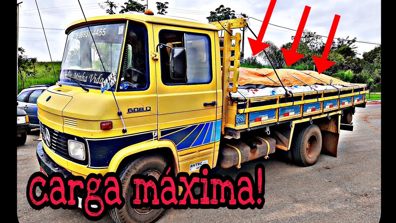 Qual peso pode carregar no 608?🤔😬😱🙌👊🚚💨
