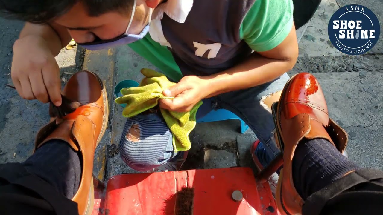 S4E45 Sunny shoe shine #mexico #mx #ASMR #shoeshine #faustoarizmendi