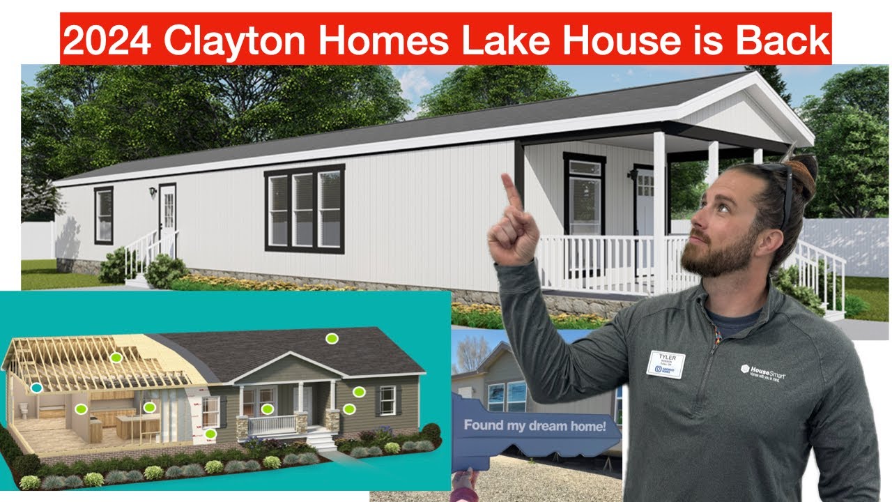 Lake House is back, just in time 2024 Clayton Homes Single Wide Mobile Home Energy Smart Zero!!!