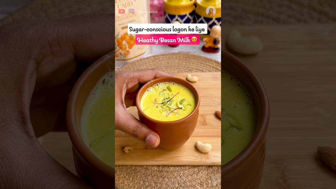 Perfect Hot Besan Milk 💛 for winter | Sudka 