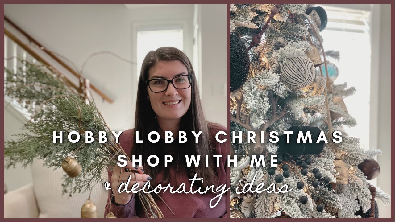 Hobby Lobby Christmas shop with me & decorating ideas | Christmas 2022