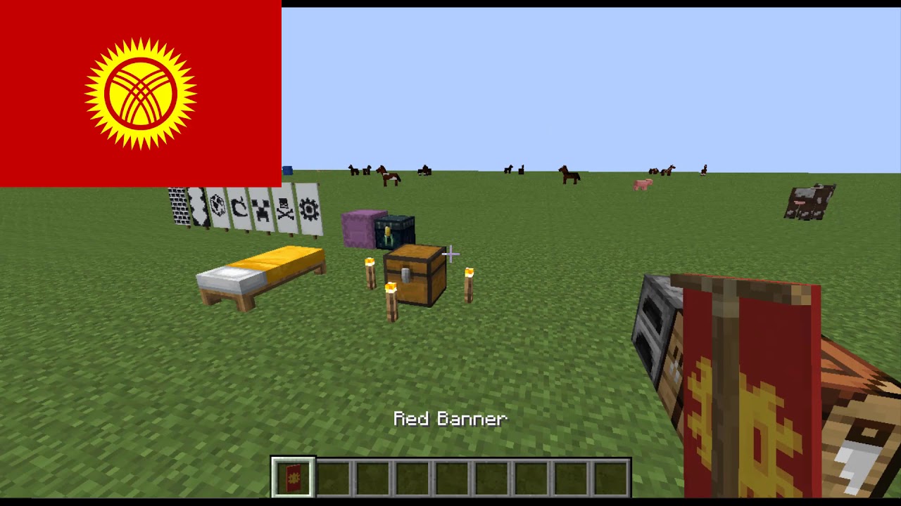 Minecraft Flag Banner Tutorial: Kyrgyzstan - SRPFC